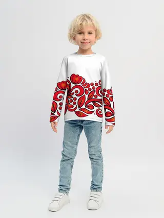 Детский лонгслив / ХОХЛОМА