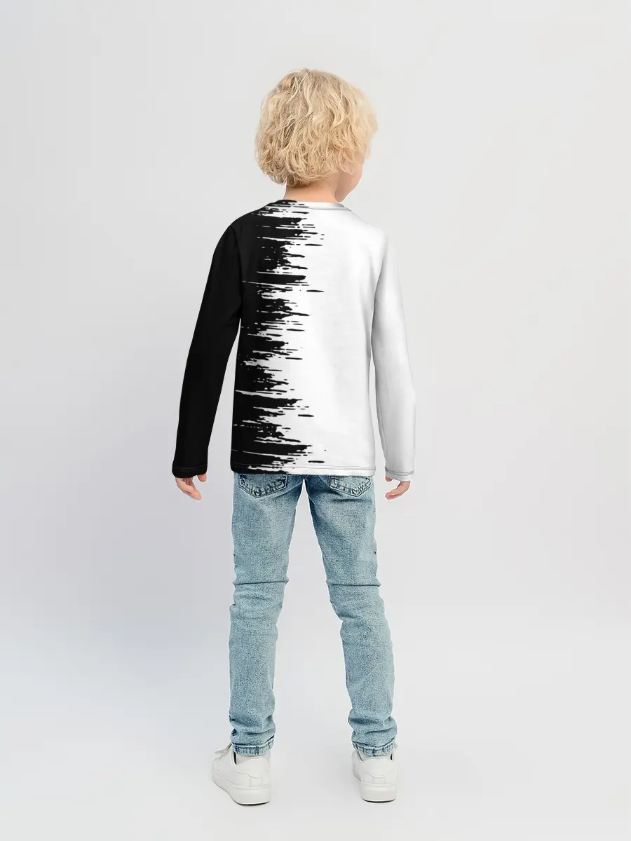 Детский лонгслив / Чёрный клевер,