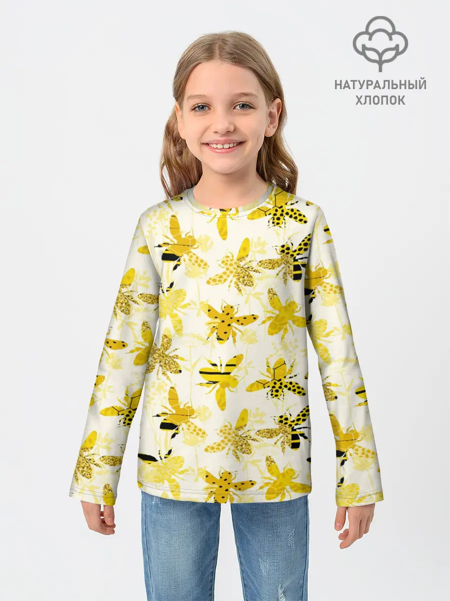 Детский лонгслив / Разные Пчелы