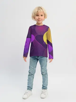 Детский лонгслив / ГЕОМЕТРИЧЕСКИЕ ЛИНИИ