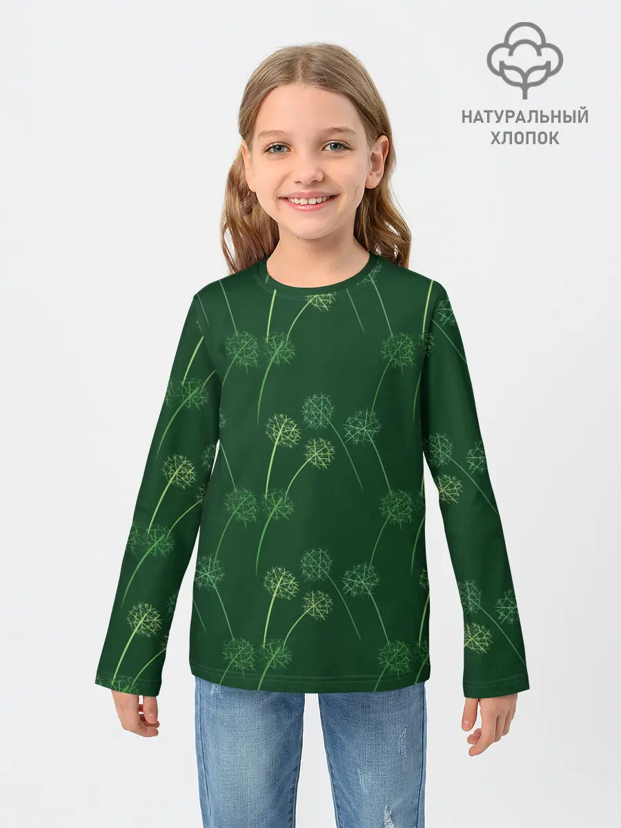 Детский лонгслив / Одуванчики