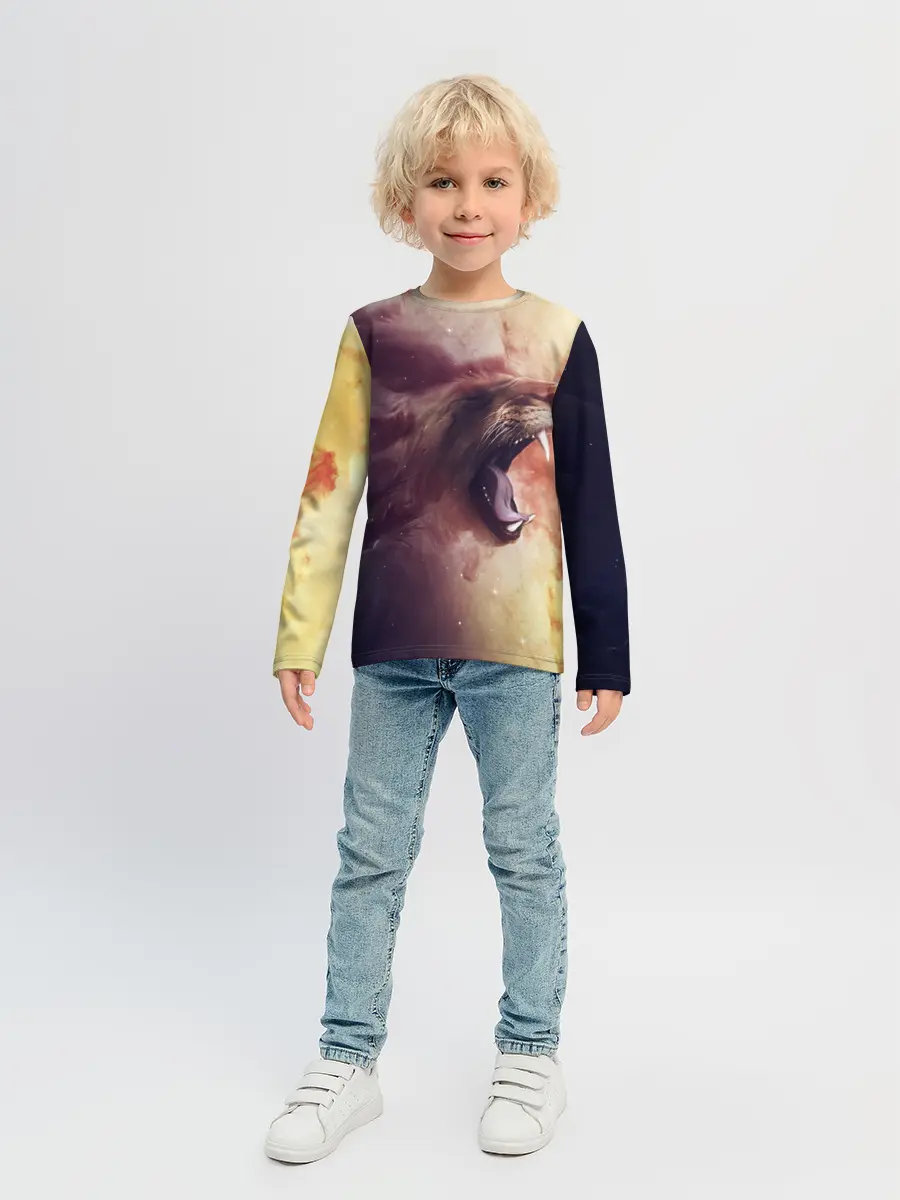 Детский лонгслив / TIGER ROAR