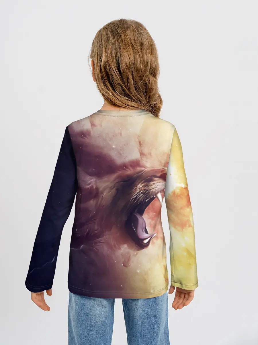 Детский лонгслив / TIGER ROAR