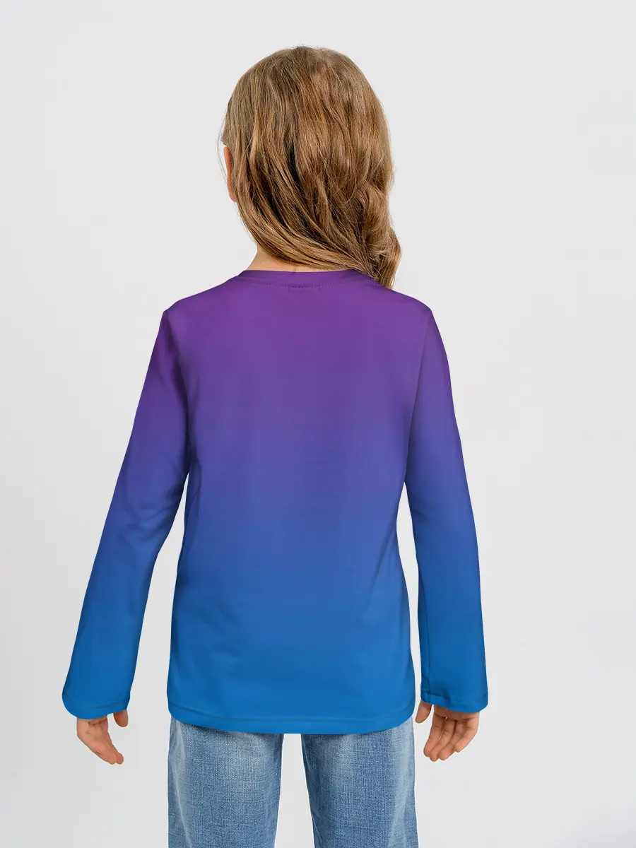 Детский лонгслив / красочная бабочка