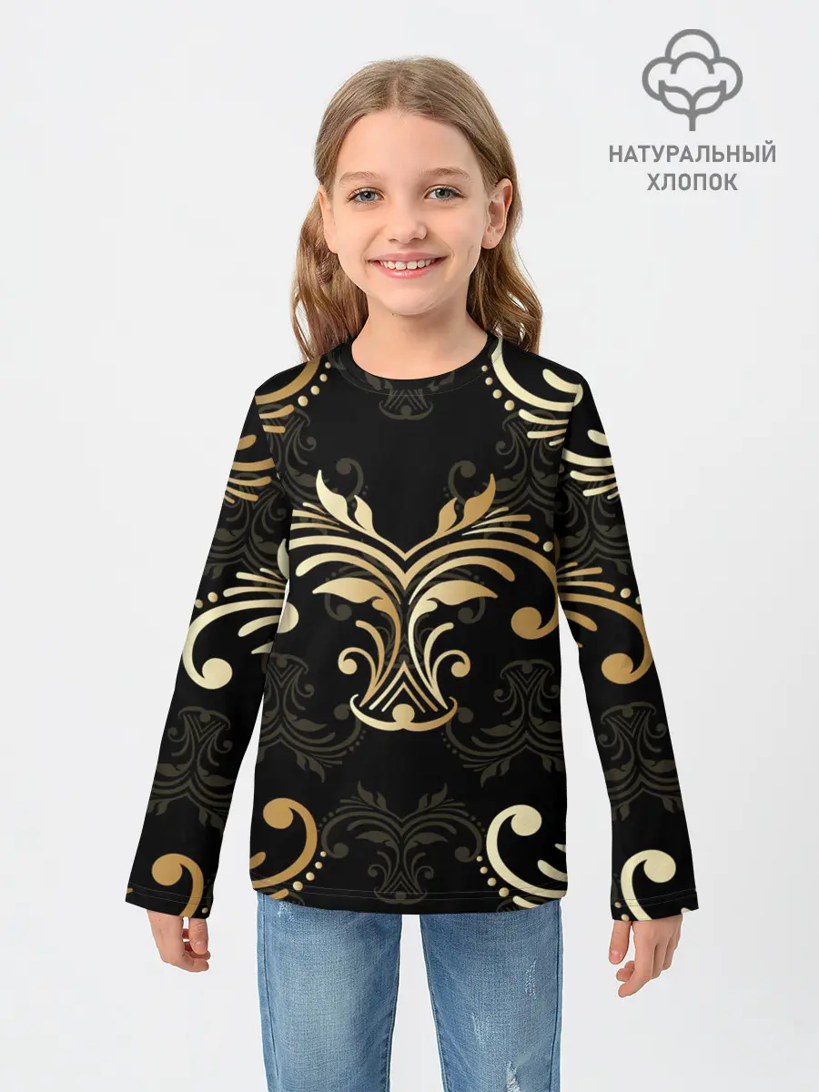 Детский лонгслив / Черное золото