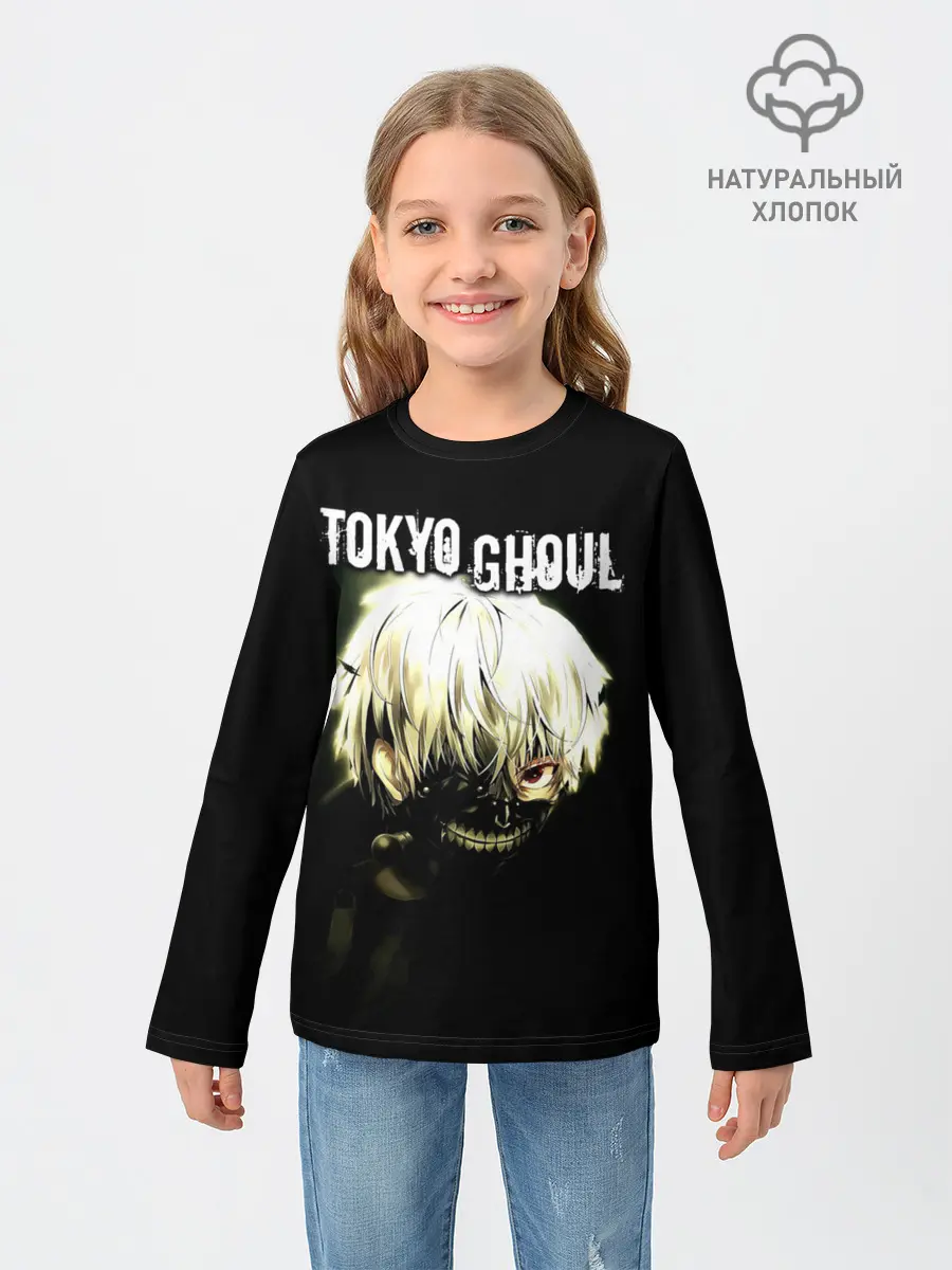 Детский лонгслив / Канеки Кен выглядывает