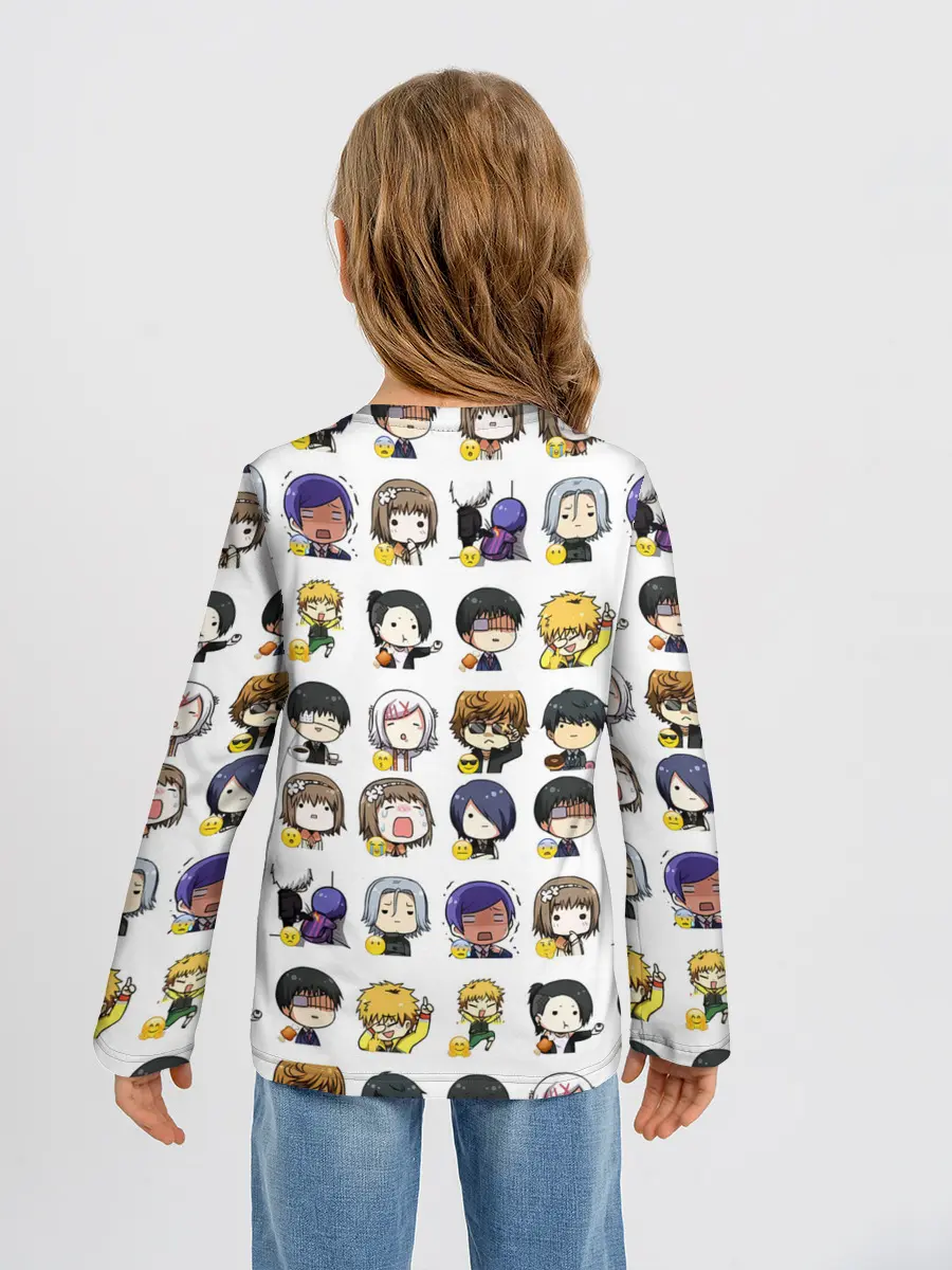 Детский лонгслив / Токийский гуль пресонажи