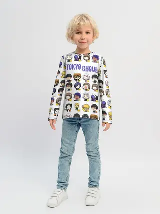Детский лонгслив / Токийский гуль пресонажи