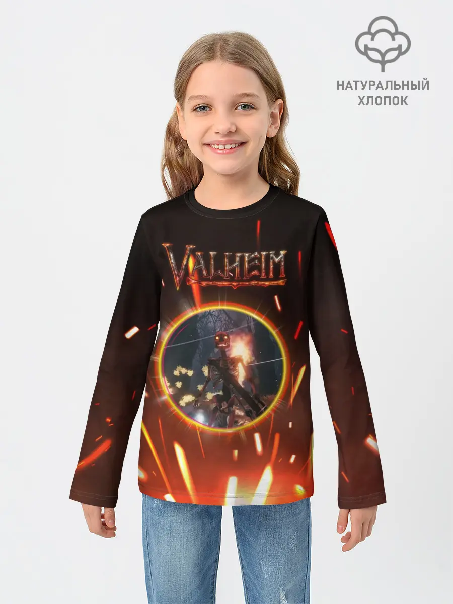 Детский лонгслив / Скелет из Вальхейма