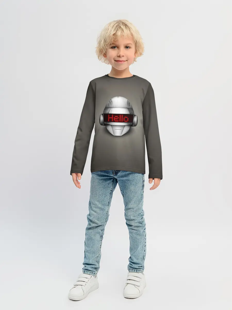 Детский лонгслив / Daft Punk | Hello