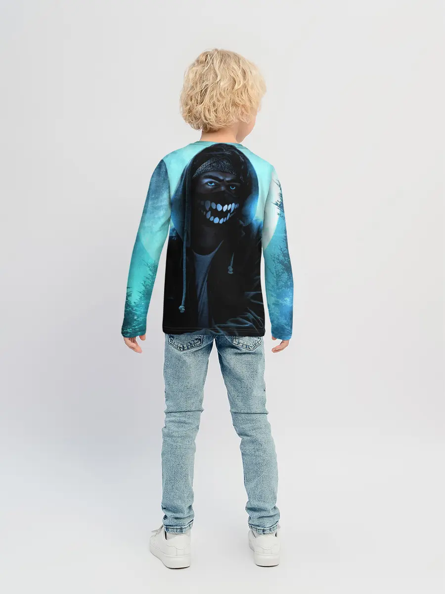 Детский лонгслив / Парень в маске