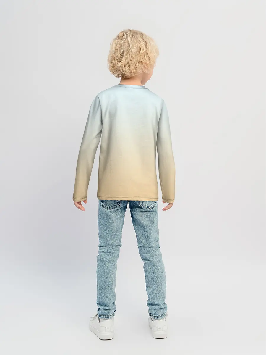 Детский лонгслив / акварельный ангелок