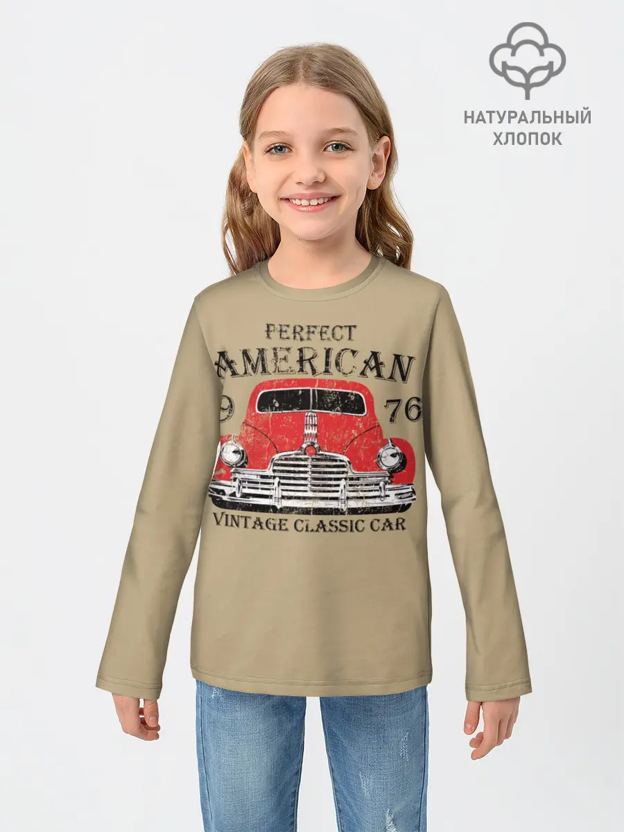 Детский лонгслив / AMERICAN CAR
