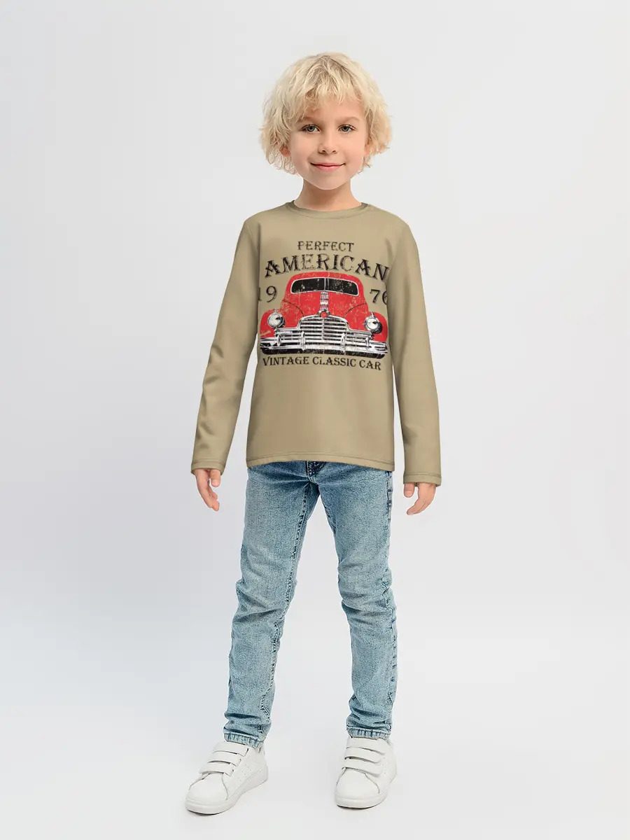 Детский лонгслив / AMERICAN CAR