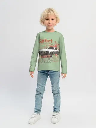Детский лонгслив / Muscle car