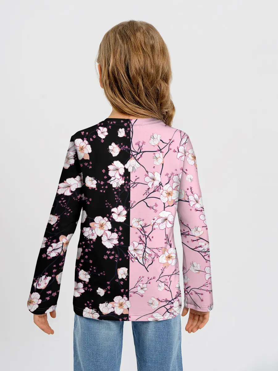 Детский лонгслив / САКУРА | SAKURA | ВИШНЯ