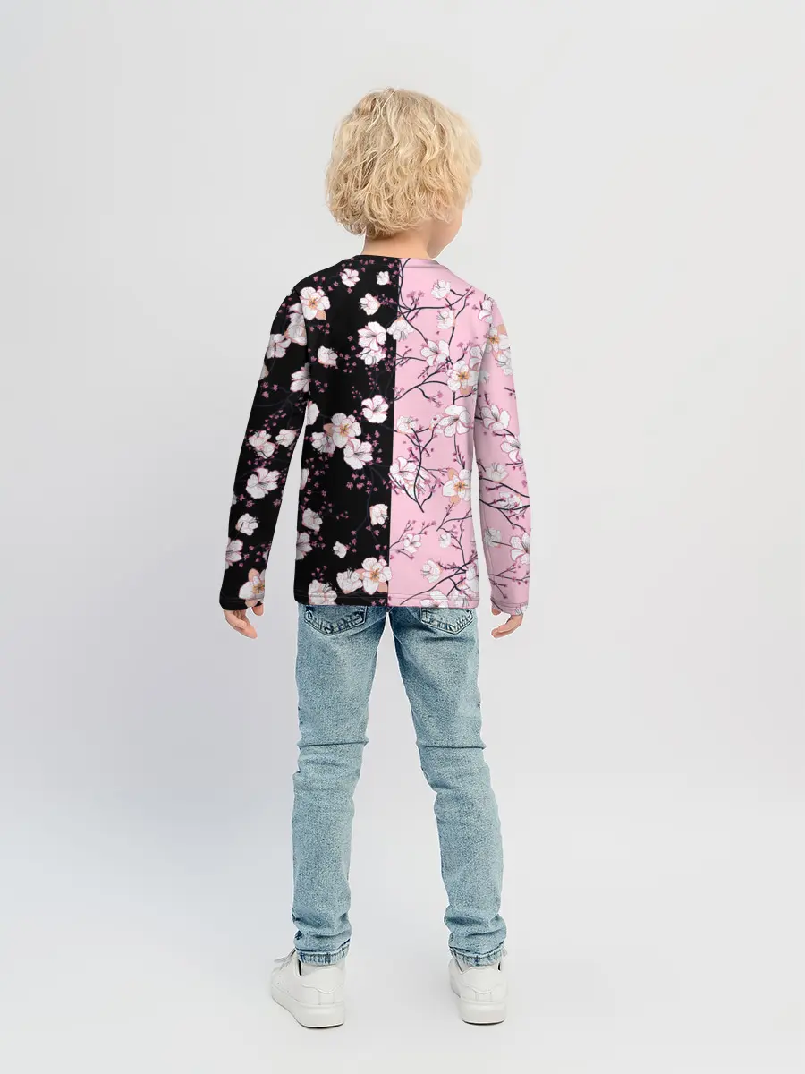 Детский лонгслив / САКУРА | SAKURA | ВИШНЯ