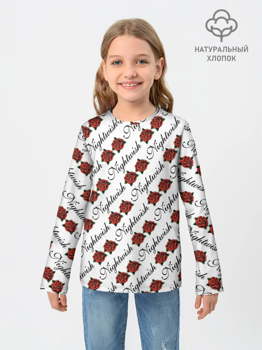 Детский лонгслив / Nightwish Roses / Найтвиш