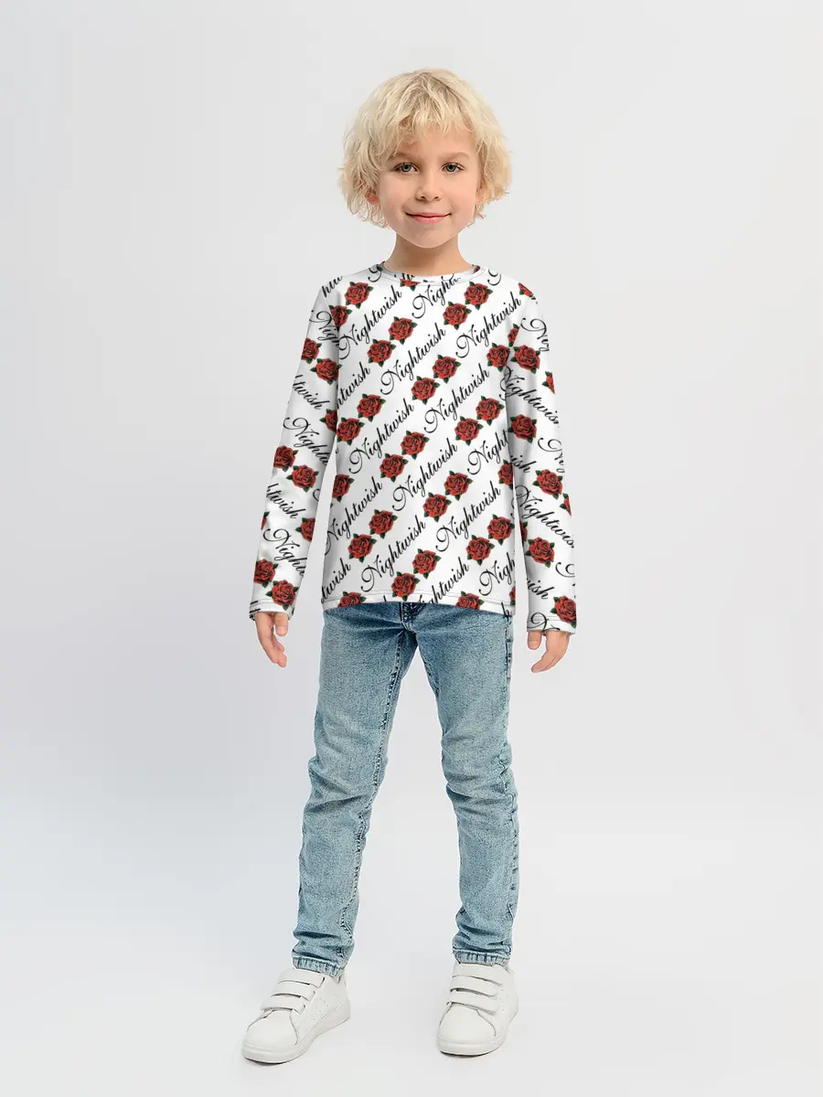 Детский лонгслив / Nightwish Roses / Найтвиш