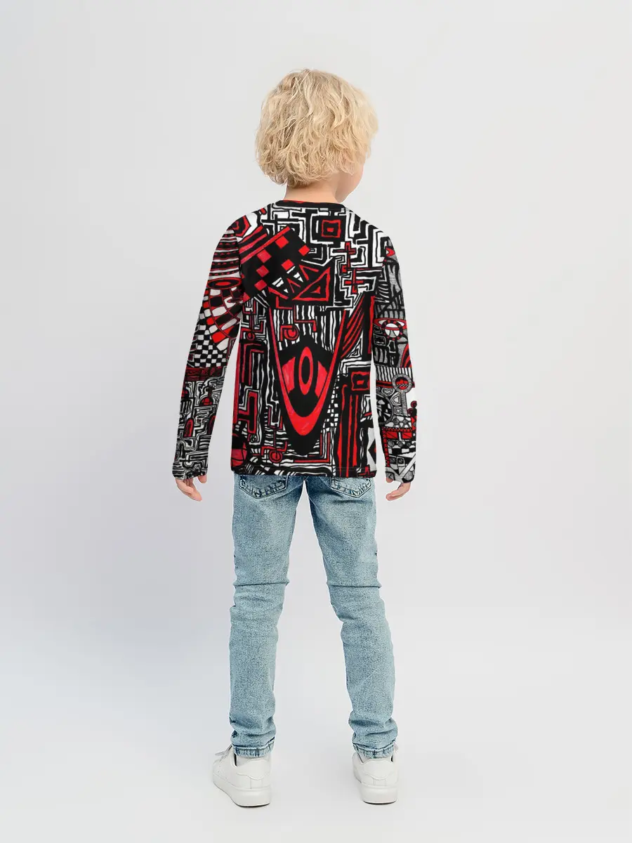 Детский лонгслив / Абстрактный Узор