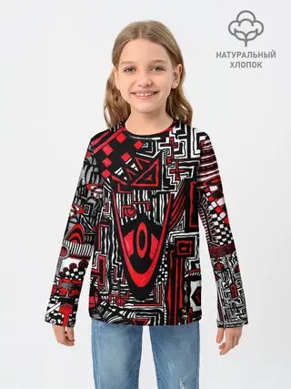 Детский лонгслив / Абстрактный Узор
