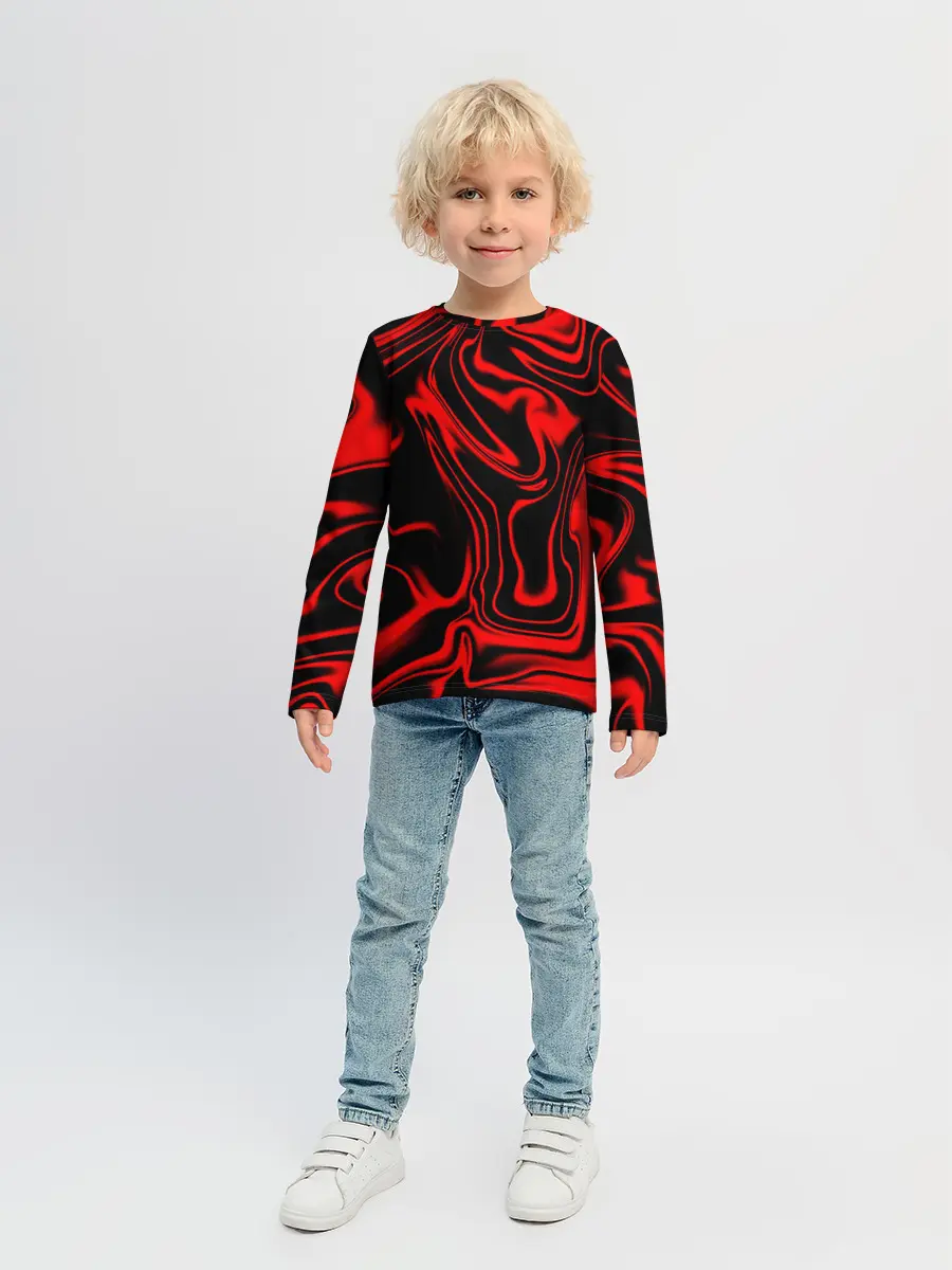 Детский лонгслив / Жидкий градиент