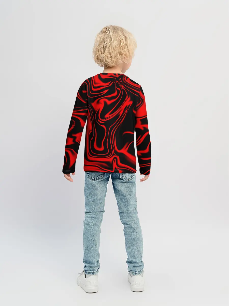 Детский лонгслив / Жидкий градиент