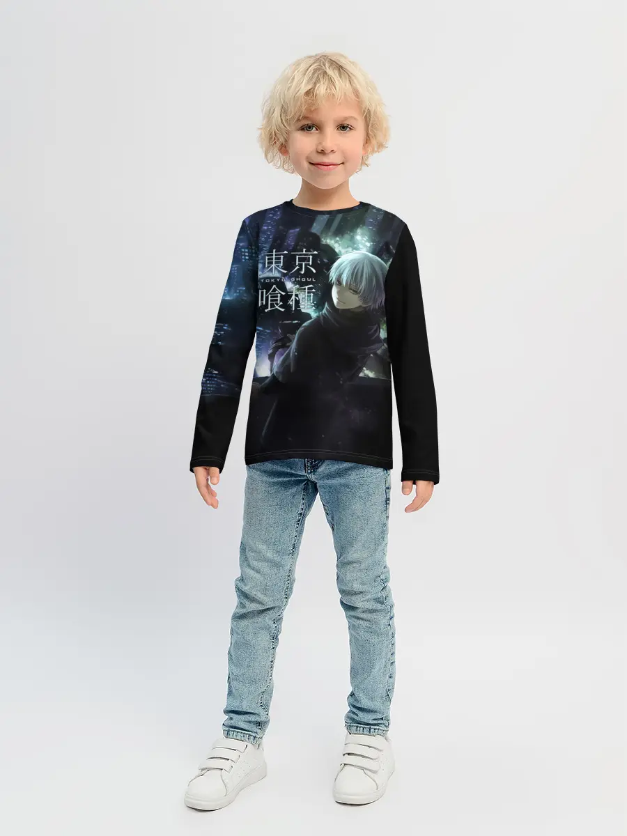 Детский лонгслив / Токийский гуль ночной город