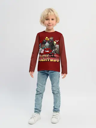 Детский лонгслив / Super meat boy