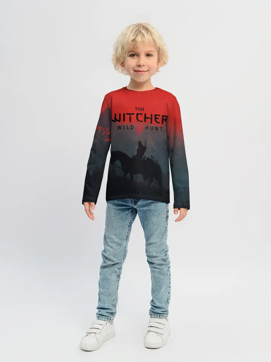 Детский лонгслив / На плотве | Ведьмак