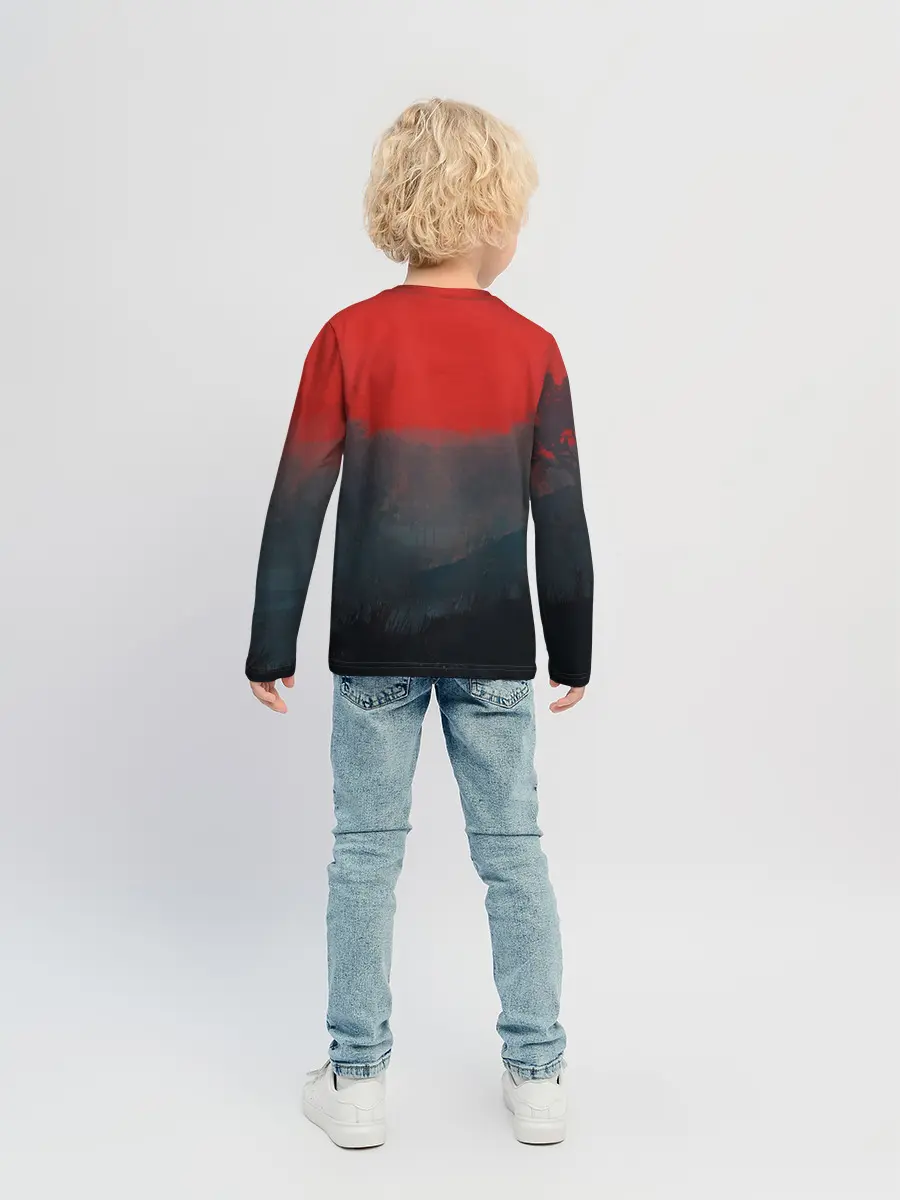 Детский лонгслив / На плотве | Ведьмак