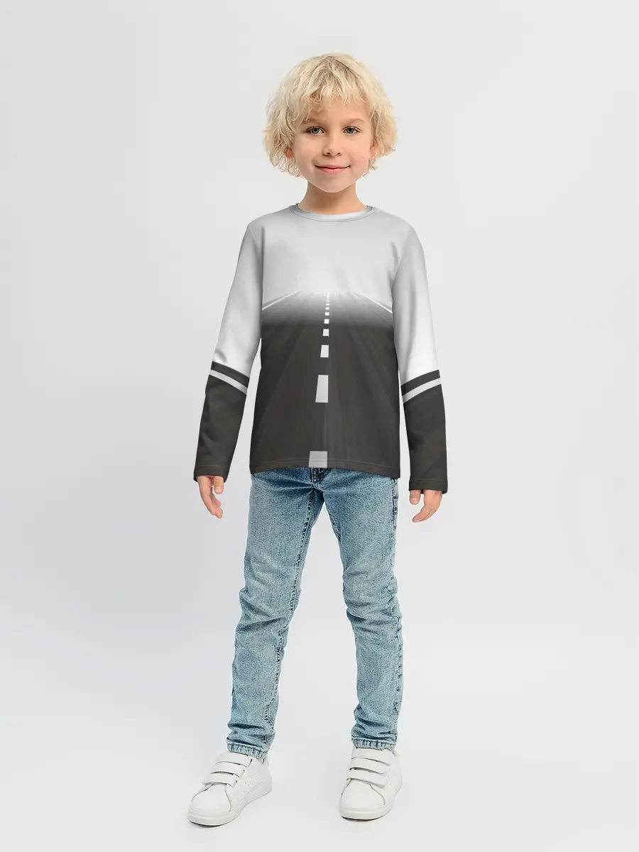 Детский лонгслив / Дорога, уходящая в даль