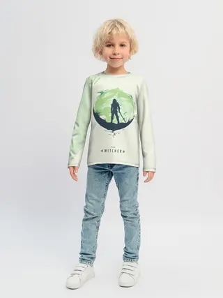 Детский лонгслив / Школа волка