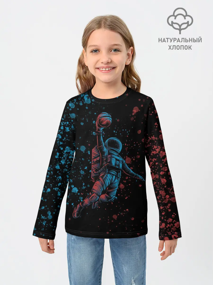 Детский лонгслив / Space Dank