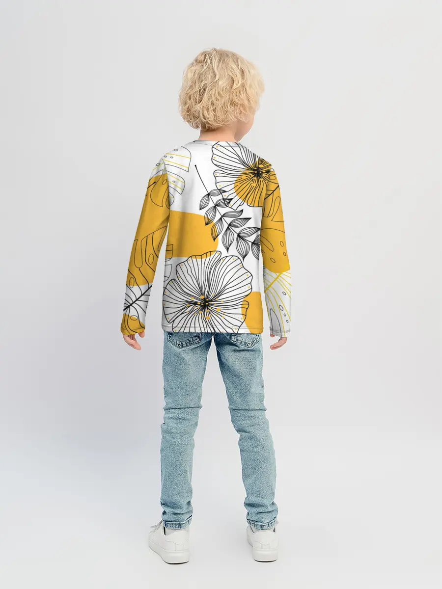 Детский лонгслив / Цветы