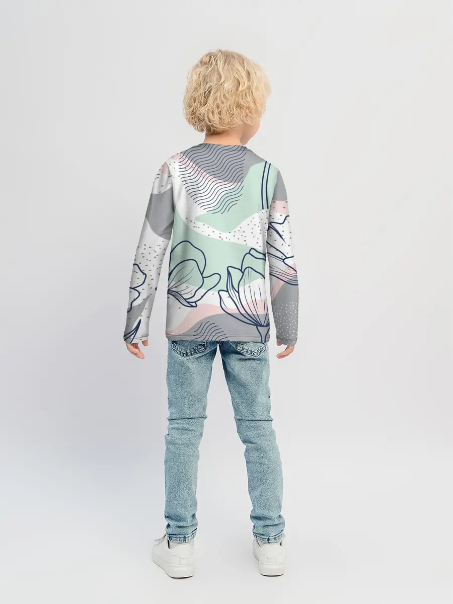 Детский лонгслив / Цветы