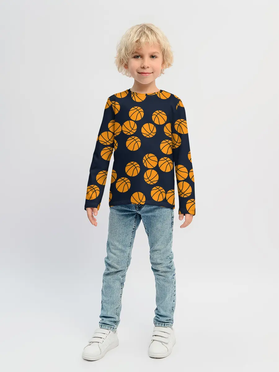 Детский лонгслив / Баскетбольные мячи