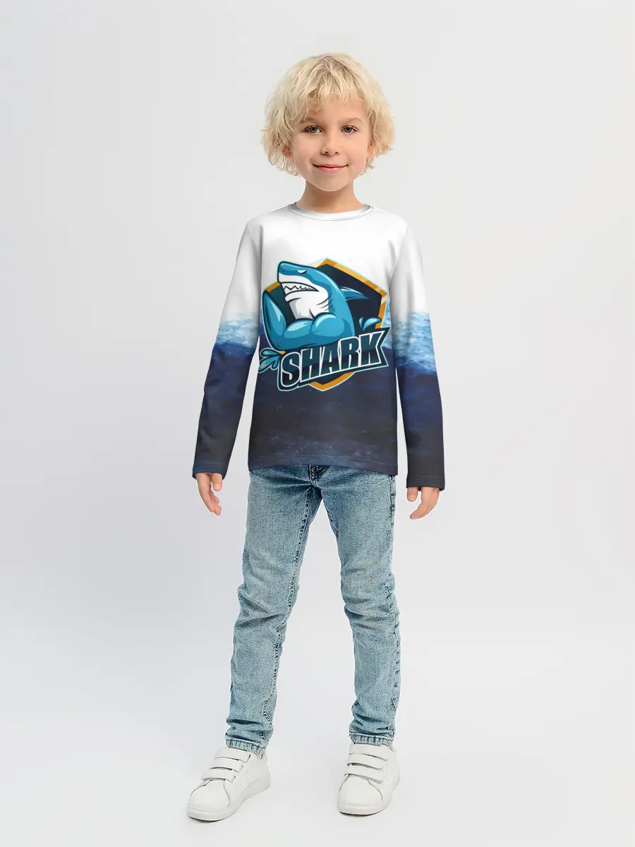 Детский лонгслив / Акула