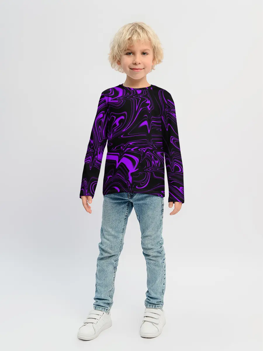 Детский лонгслив / Жидкий градиент