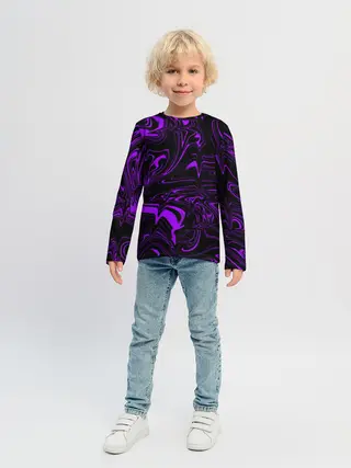 Детский лонгслив / Жидкий градиент