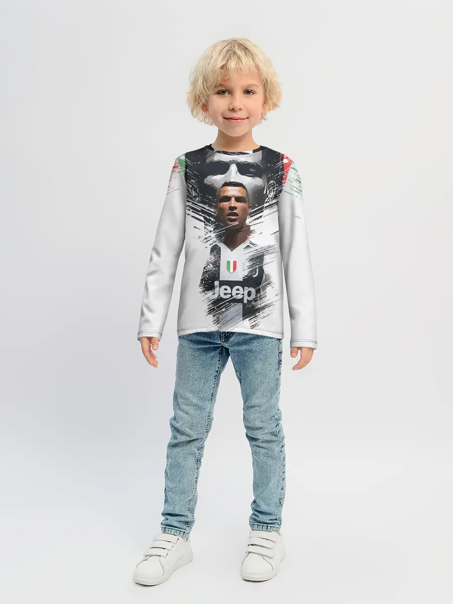 Детский лонгслив / Криштиану Роналду