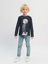 Детский лонгслив / Аниме Тян в джинсовке