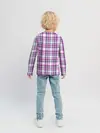 Детский лонгслив / Текстура в клетку