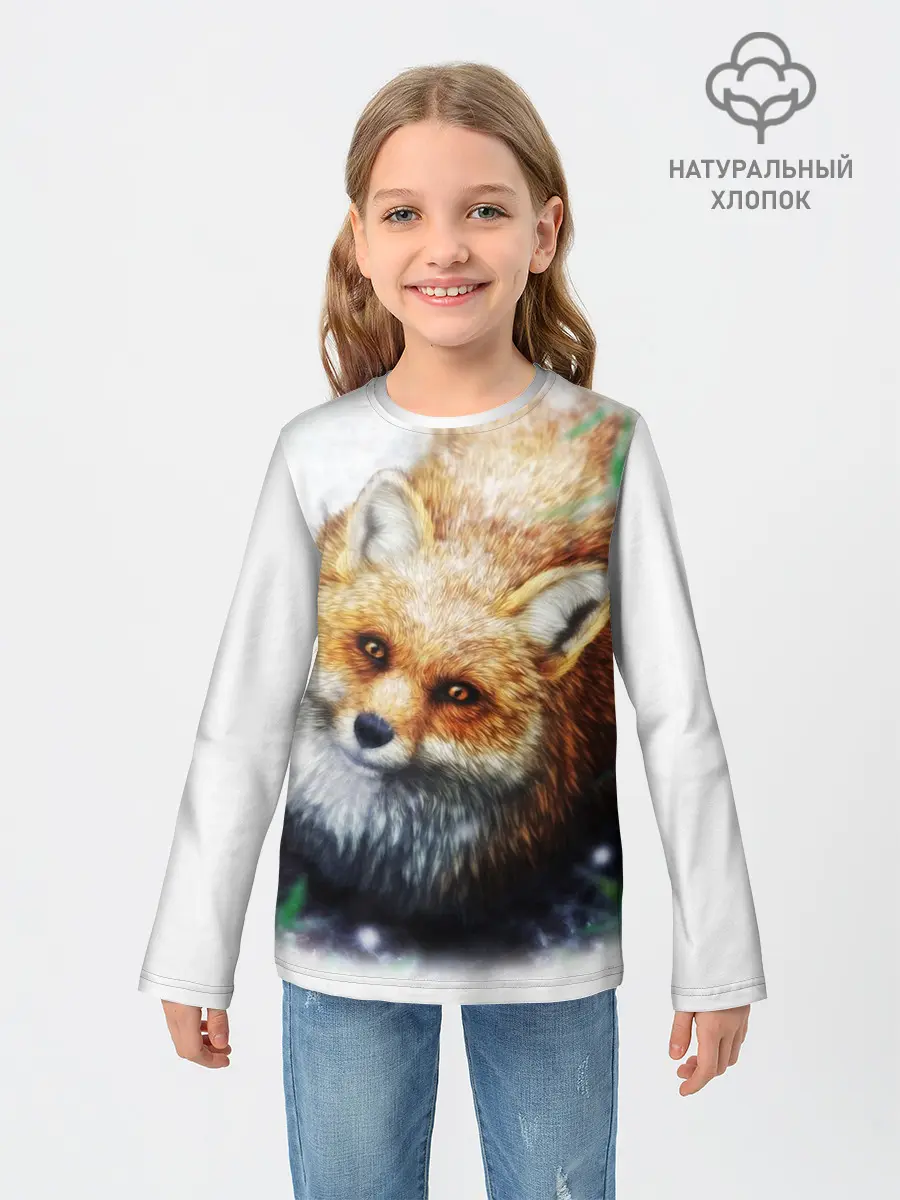 Детский лонгслив / Лиса