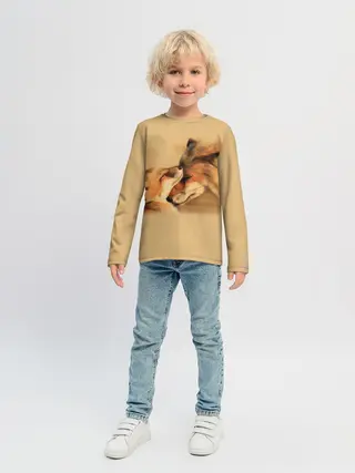 Детский лонгслив / Лисички