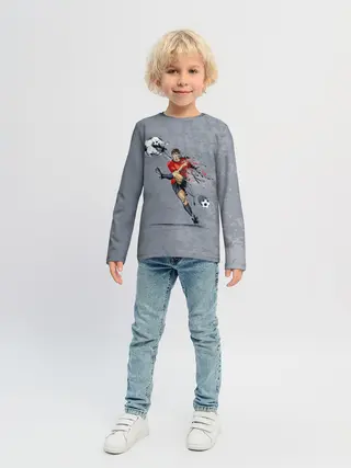 Детский лонгслив / Футбол