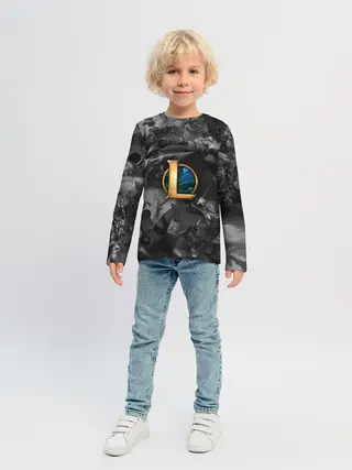 Детский лонгслив / League of Legends Black&White