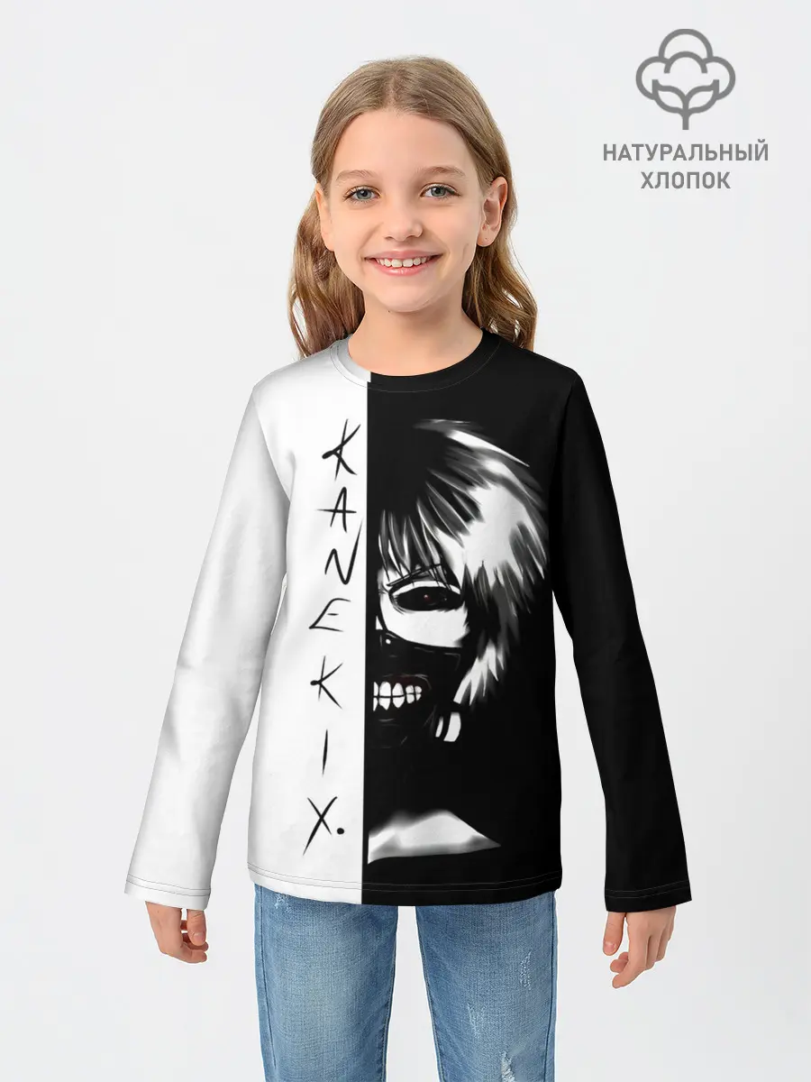 Детский лонгслив / Kaneki X. | Tokyo Ghoul