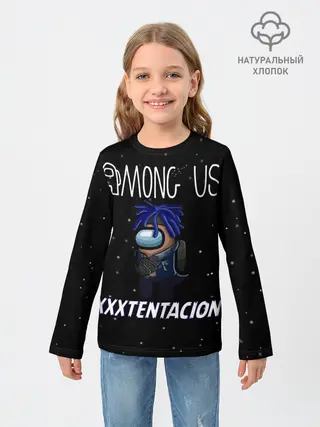 Детский лонгслив / Among Us- XXXTENTACION