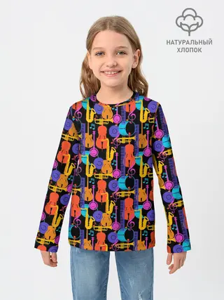 Детский лонгслив / Джаз